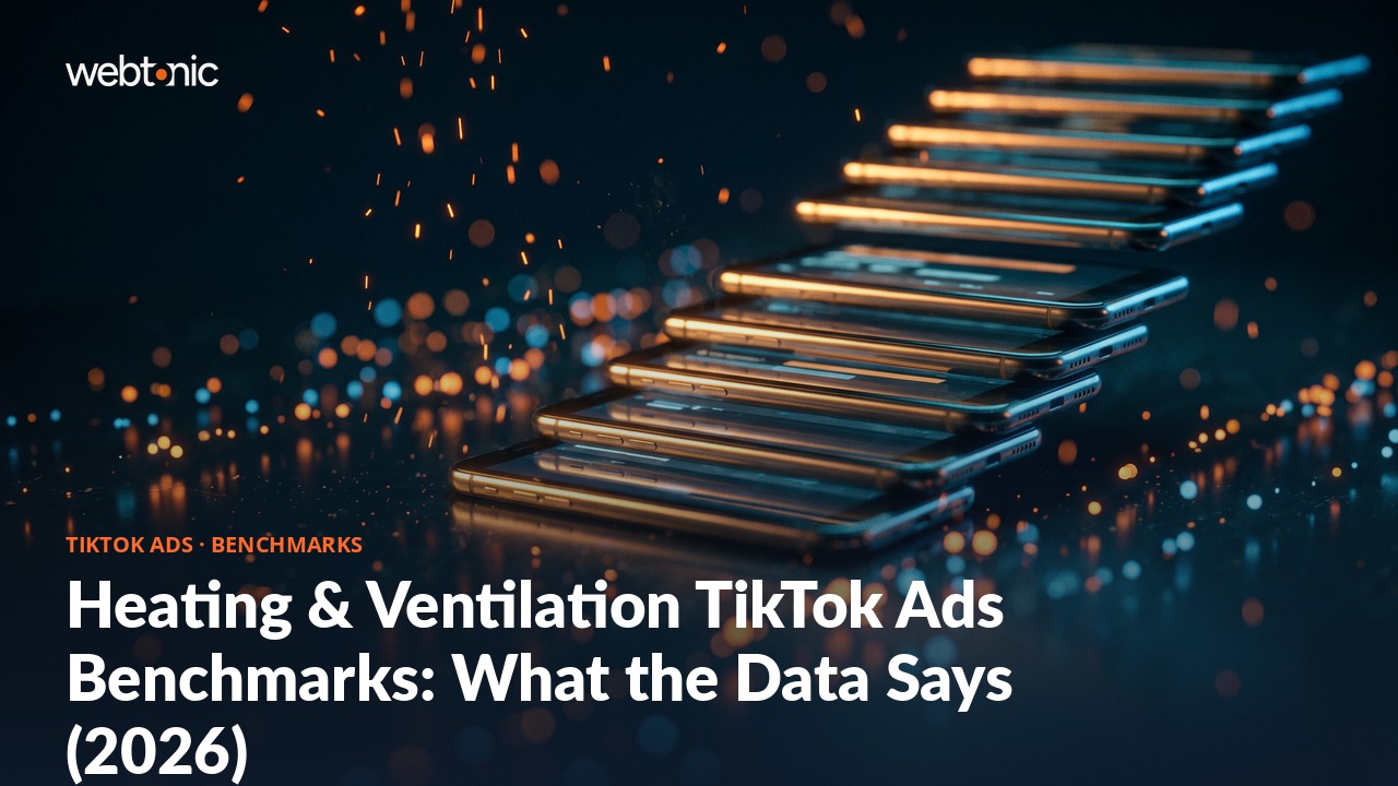 Heating & Ventilation TikTok Ads Benchmarks: What the Data Says (2026) — Web Tonic blog thumbnail