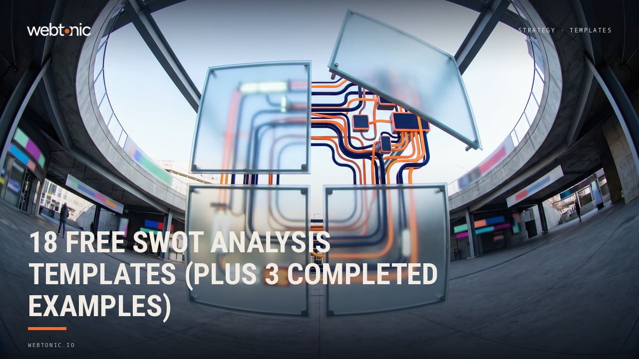 18 Free SWOT Analysis Templates (Plus 3 Completed Examples) — Web Tonic blog thumbnail