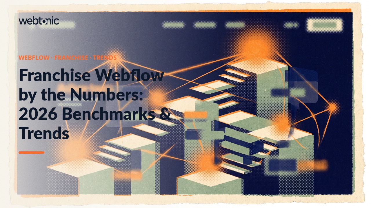 Franchise Webflow by the Numbers: 2026 Benchmarks & Trends — Web Tonic blog thumbnail