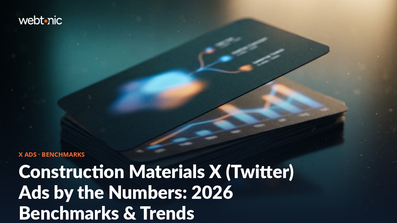 Construction Materials X (Twitter) Ads by the Numbers: 2026 Benchmarks & Trends — Web Tonic blog thumbnail