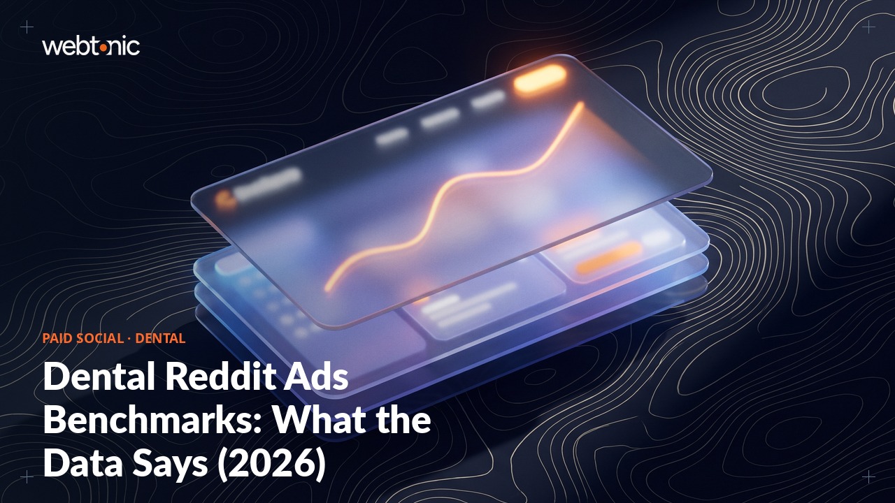 Dental Reddit Ads Benchmarks: What the Data Says (2026) — Web Tonic blog thumbnail