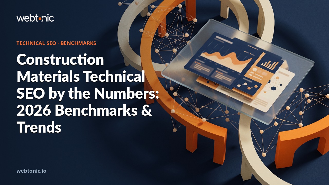 Construction Materials Technical SEO by the Numbers: 2026 Benchmarks & Trends — Web Tonic blog thumbnail