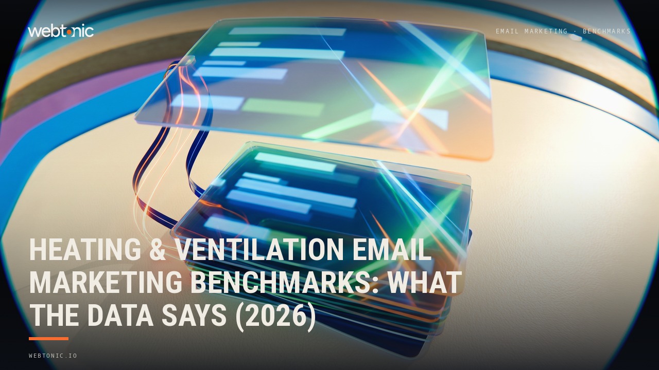 Heating & Ventilation Email Marketing Benchmarks: What the Data Says (2026) — Web Tonic blog thumbnail