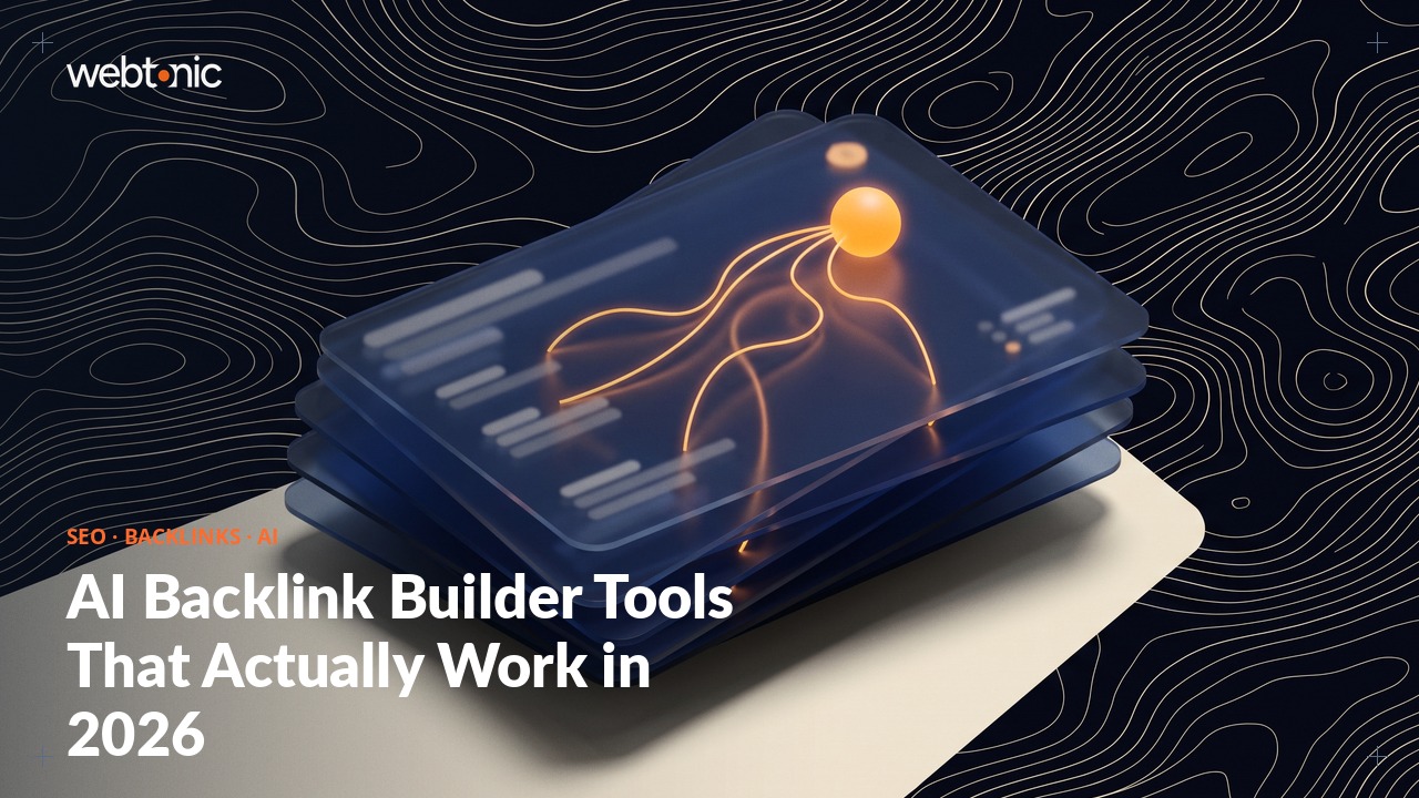 AI Backlink Builder Tools That Actually Work in 2026 — Web Tonic blog thumbnail
