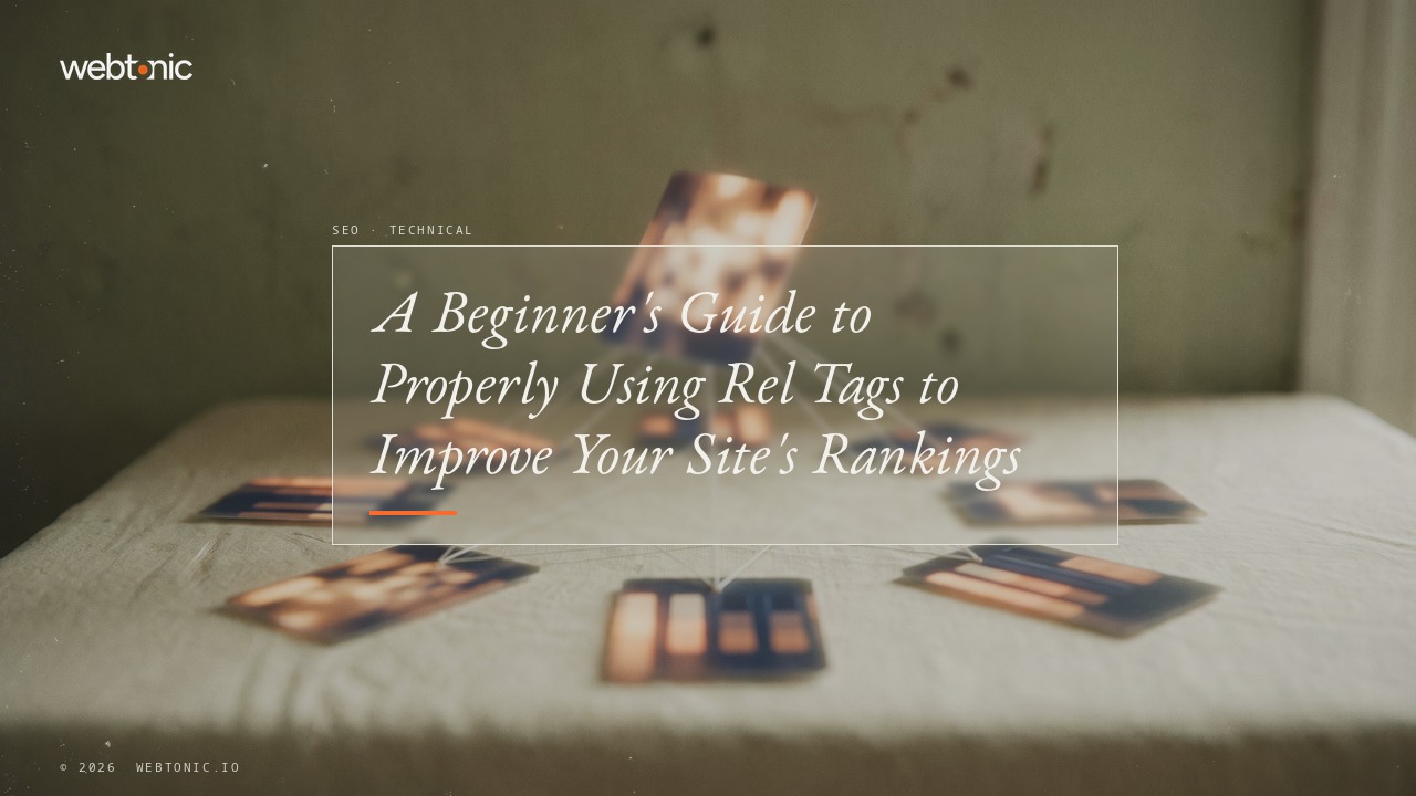 A Beginner's Guide to Properly Using Rel Tags to Improve Your Site's Rankings — Web Tonic blog thumbnail