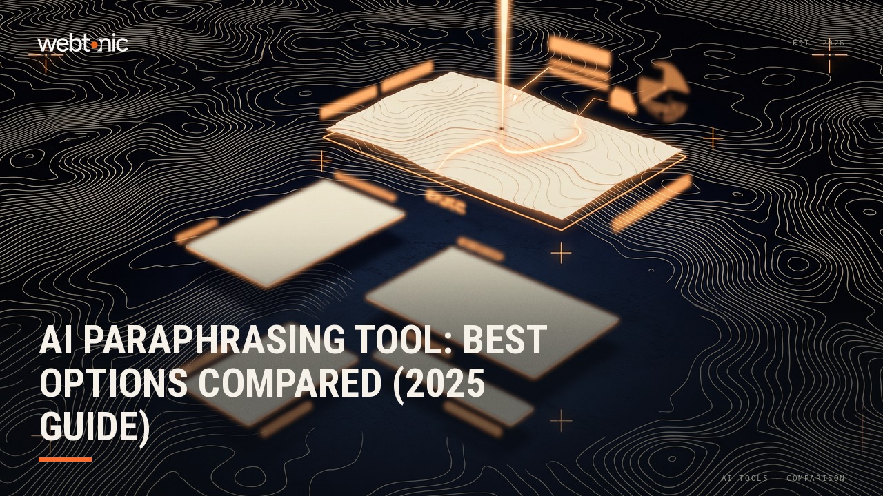 AI Paraphrasing Tool: Best Options Compared (2025 Guide) — Web Tonic blog thumbnail