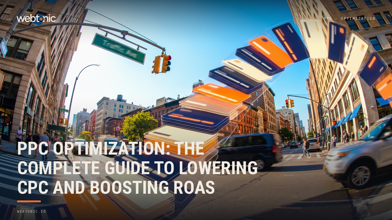 PPC Optimization: The Complete Guide to Lowering CPC and Boosting ROAS — Web Tonic blog thumbnail