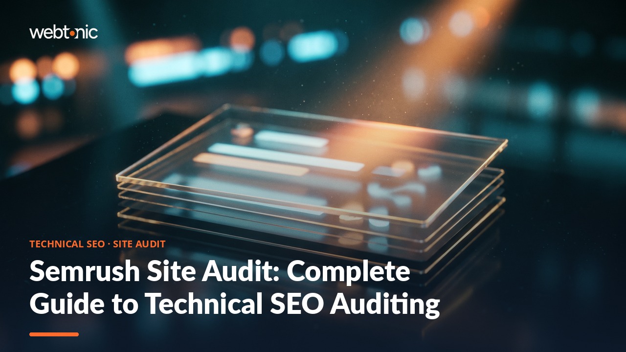 Semrush Site Audit: Complete Guide to Technical SEO Auditing — Web Tonic blog thumbnail