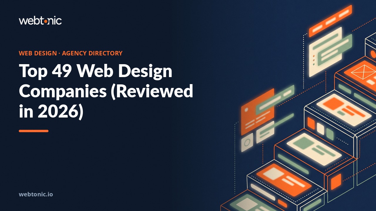 Top 49 Web Design Companies (Reviewed in 2026) — Web Tonic blog thumbnail