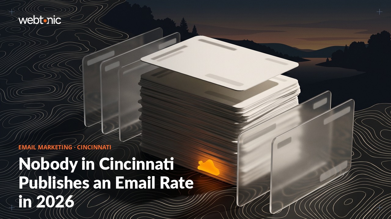 Nobody in Cincinnati Publishes an Email Rate in 2026 — Web Tonic blog thumbnail