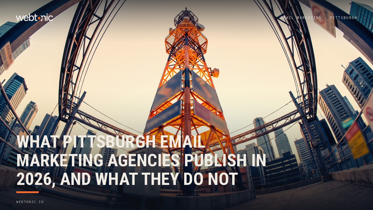 What Pittsburgh Email Marketing Agencies Publish in 2026, and What They Do Not — Web Tonic blog thumbnail