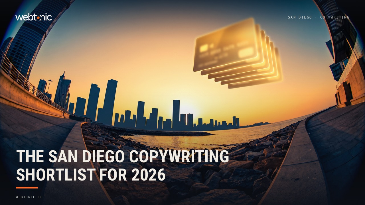 The San Diego Copywriting Shortlist for 2026 — Web Tonic blog thumbnail
