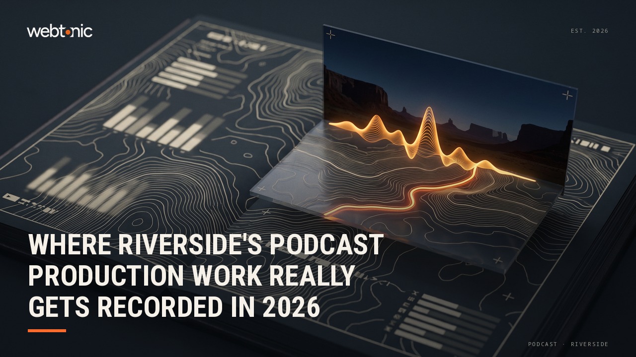 Where Riverside's Podcast Production Work Really Gets Recorded in 2026 — Web Tonic blog thumbnail