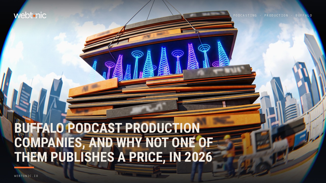 Buffalo Podcast Production Companies, and Why Not One of Them Publishes a Price, in 2026 — Web Tonic blog thumbnail