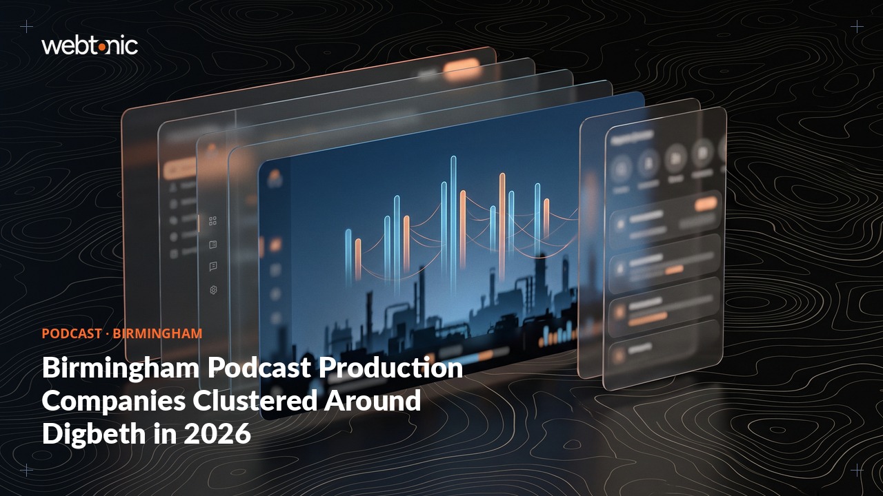 Birmingham Podcast Production Companies Clustered Around Digbeth in 2026 — Web Tonic blog thumbnail