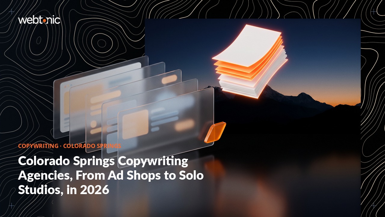 Colorado Springs Copywriting Agencies, From Ad Shops to Solo Studios, in 2026 — Web Tonic blog thumbnail