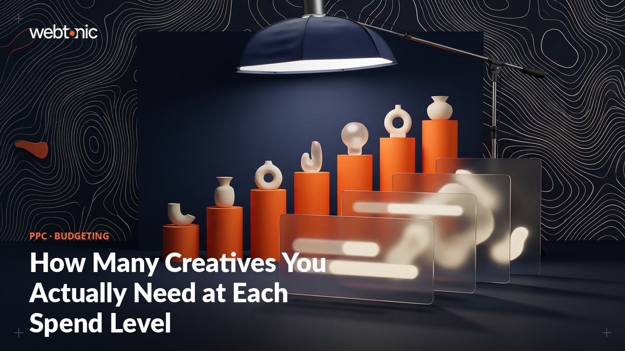 How Many Creatives You Actually Need at Each Spend Level — Web Tonic blog thumbnail