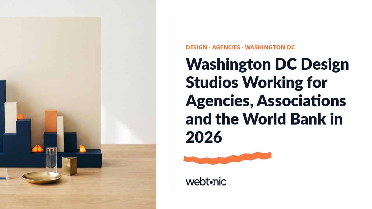 Washington DC Design Studios Working for Agencies, Associations and the World Bank in 2026 — Web Tonic blog thumbnail