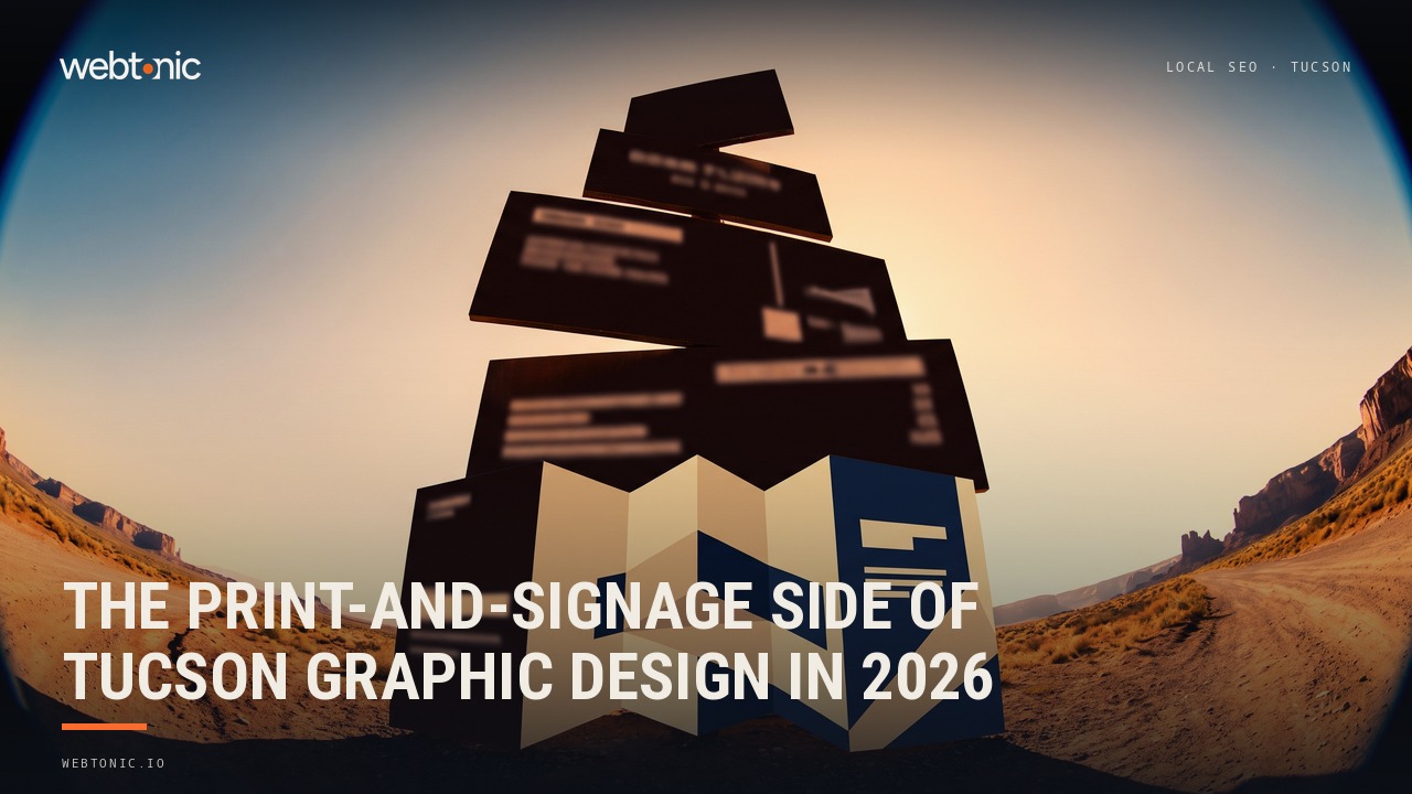 The Print-and-Signage Side of Tucson Graphic Design in 2026 — Web Tonic blog thumbnail