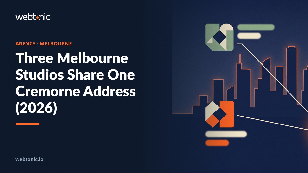 Three Melbourne Studios Share One Cremorne Address (2026) — Web Tonic blog thumbnail