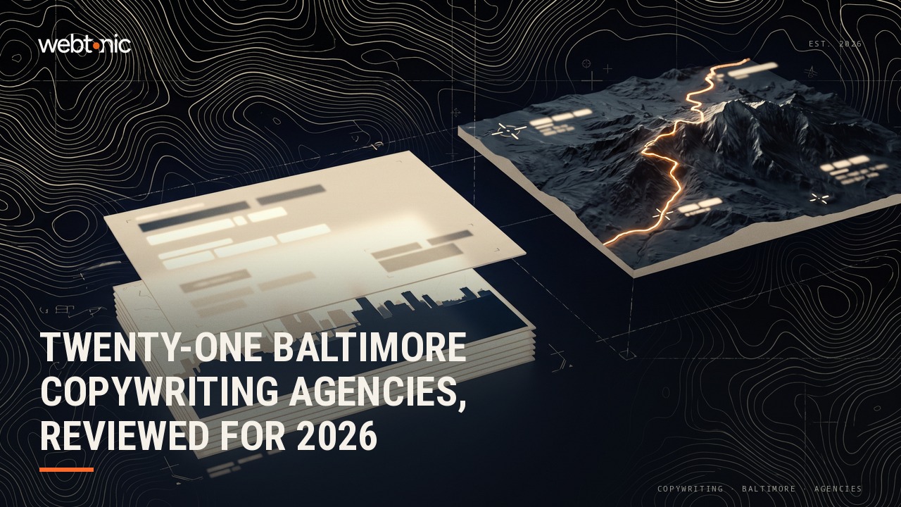 Twenty-One Baltimore Copywriting Agencies, Reviewed for 2026 — Web Tonic blog thumbnail