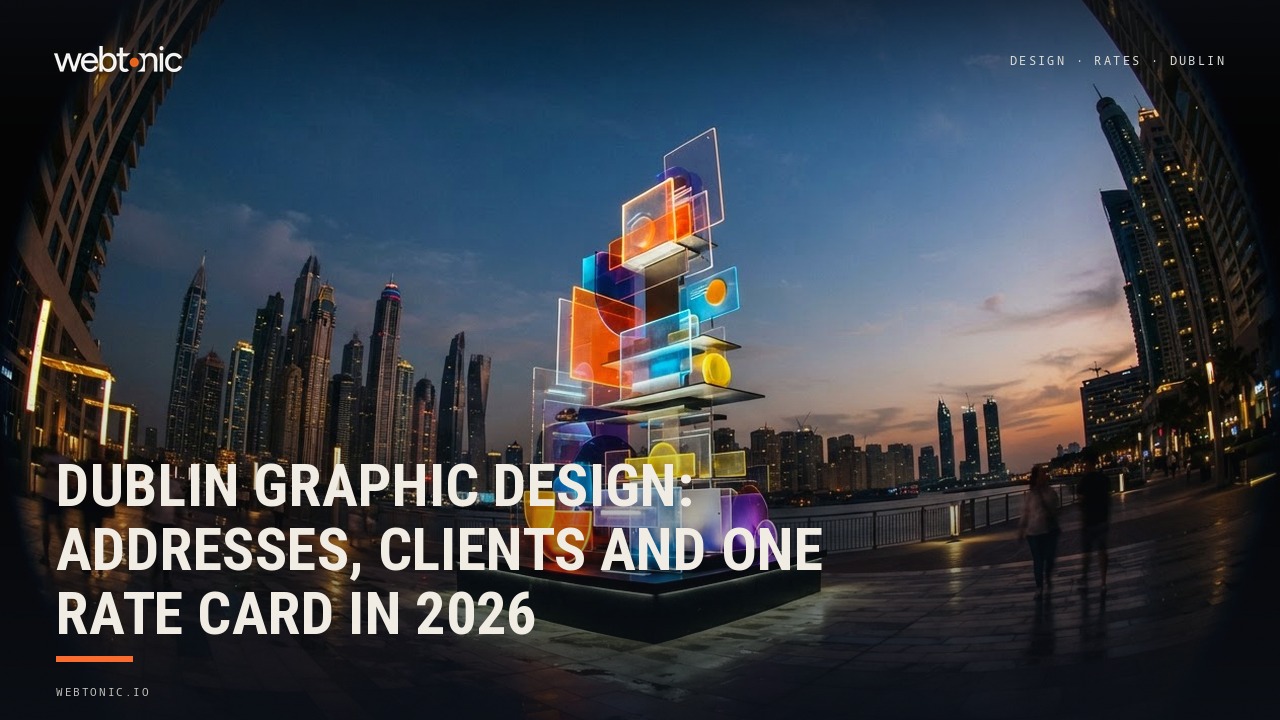 Dublin Graphic Design: Addresses, Clients and One Rate Card in 2026 — Web Tonic blog thumbnail
