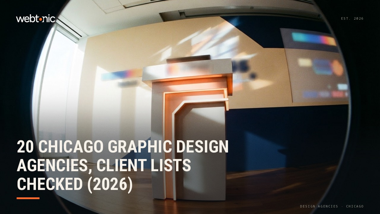 20 Chicago Graphic Design Agencies, Client Lists Checked (2026) — Web Tonic blog thumbnail