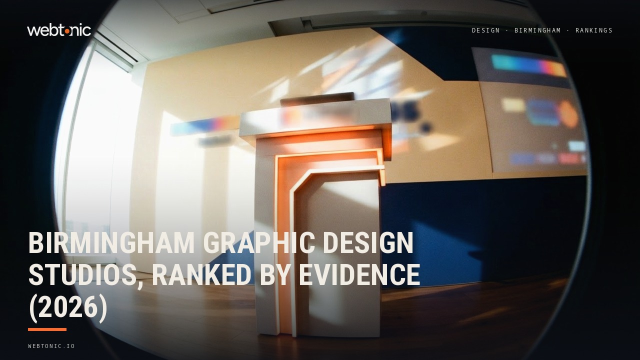 Birmingham Graphic Design Studios, Ranked by Evidence (2026) — Web Tonic blog thumbnail