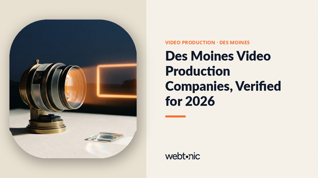 Des Moines Video Production Companies, Verified for 2026 — Web Tonic blog thumbnail