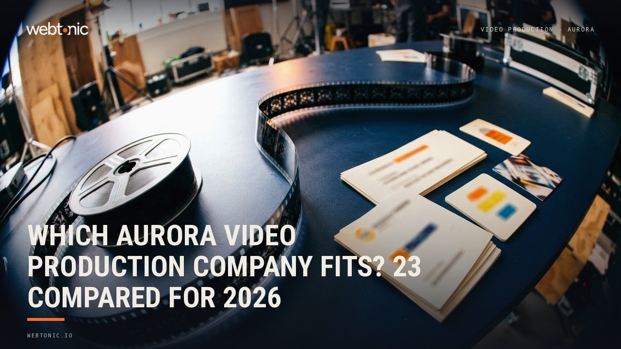 Which Aurora Video Production Company Fits? 23 Compared for 2026 — Web Tonic blog thumbnail