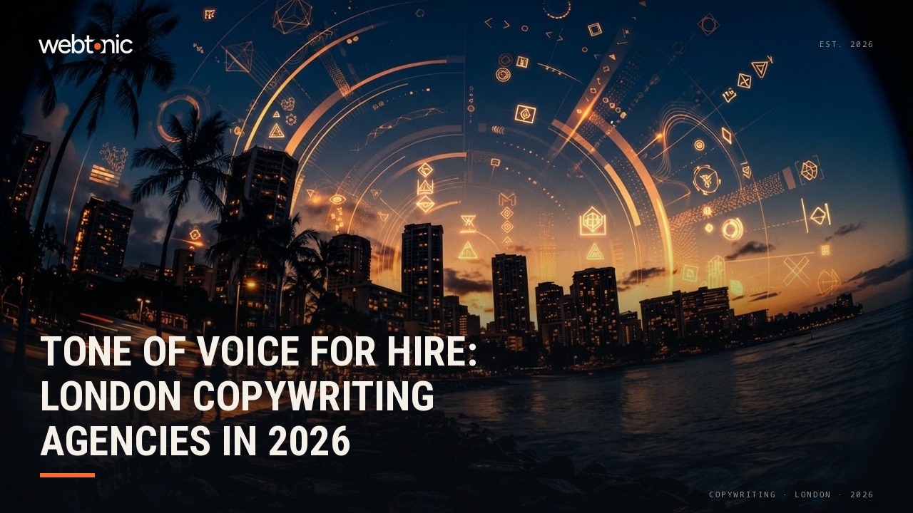Tone of Voice for Hire: London Copywriting Agencies in 2026 — Web Tonic blog thumbnail