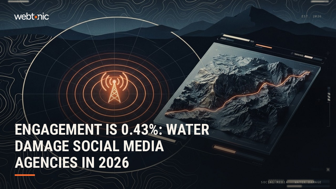 Engagement Is 0.43%: Water Damage Social Media Agencies in 2026 — Web Tonic blog thumbnail