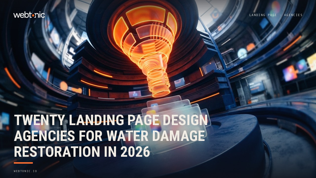 Twenty Landing Page Design Agencies for Water Damage Restoration in 2026 — Web Tonic blog thumbnail