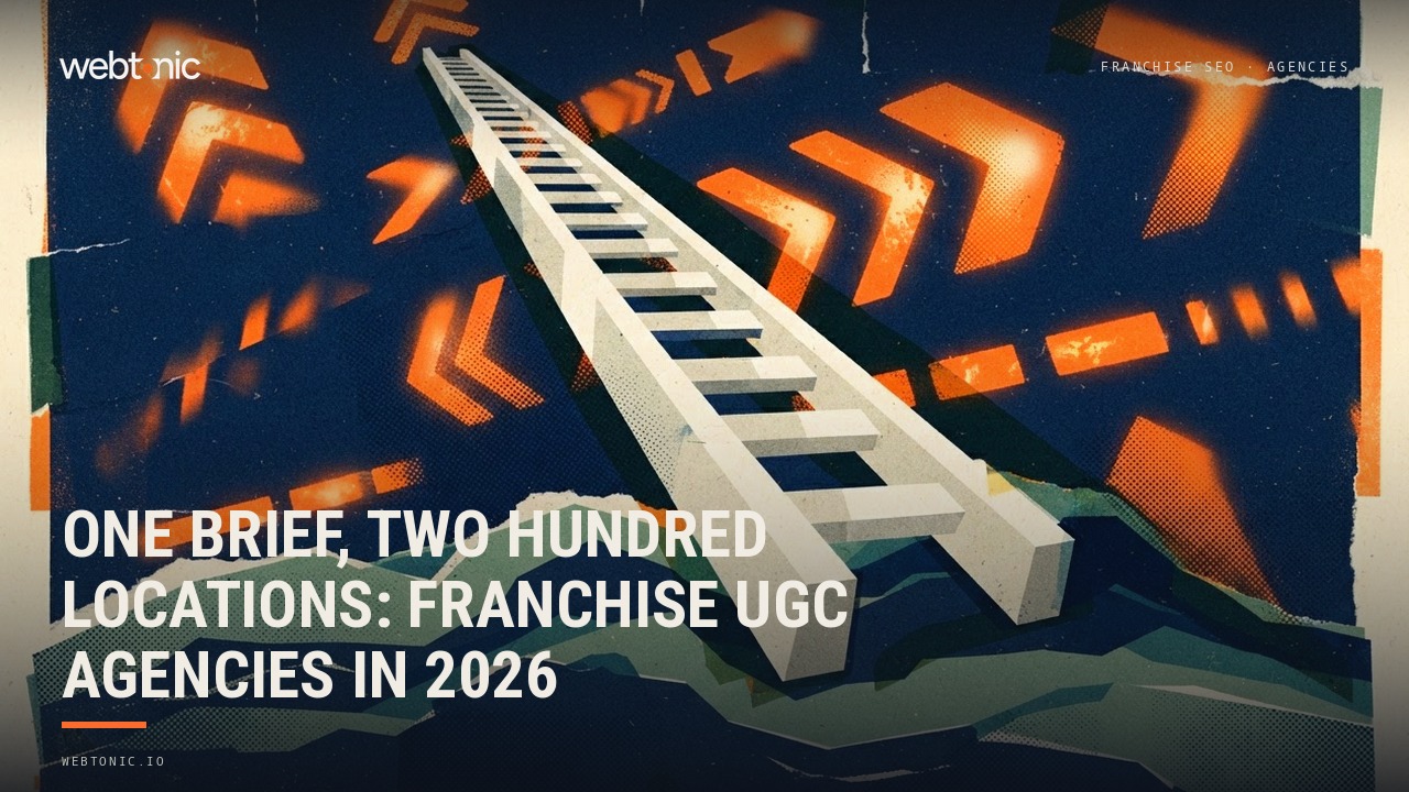 One Brief, Two Hundred Locations: Franchise UGC Agencies in 2026 — Web Tonic blog thumbnail