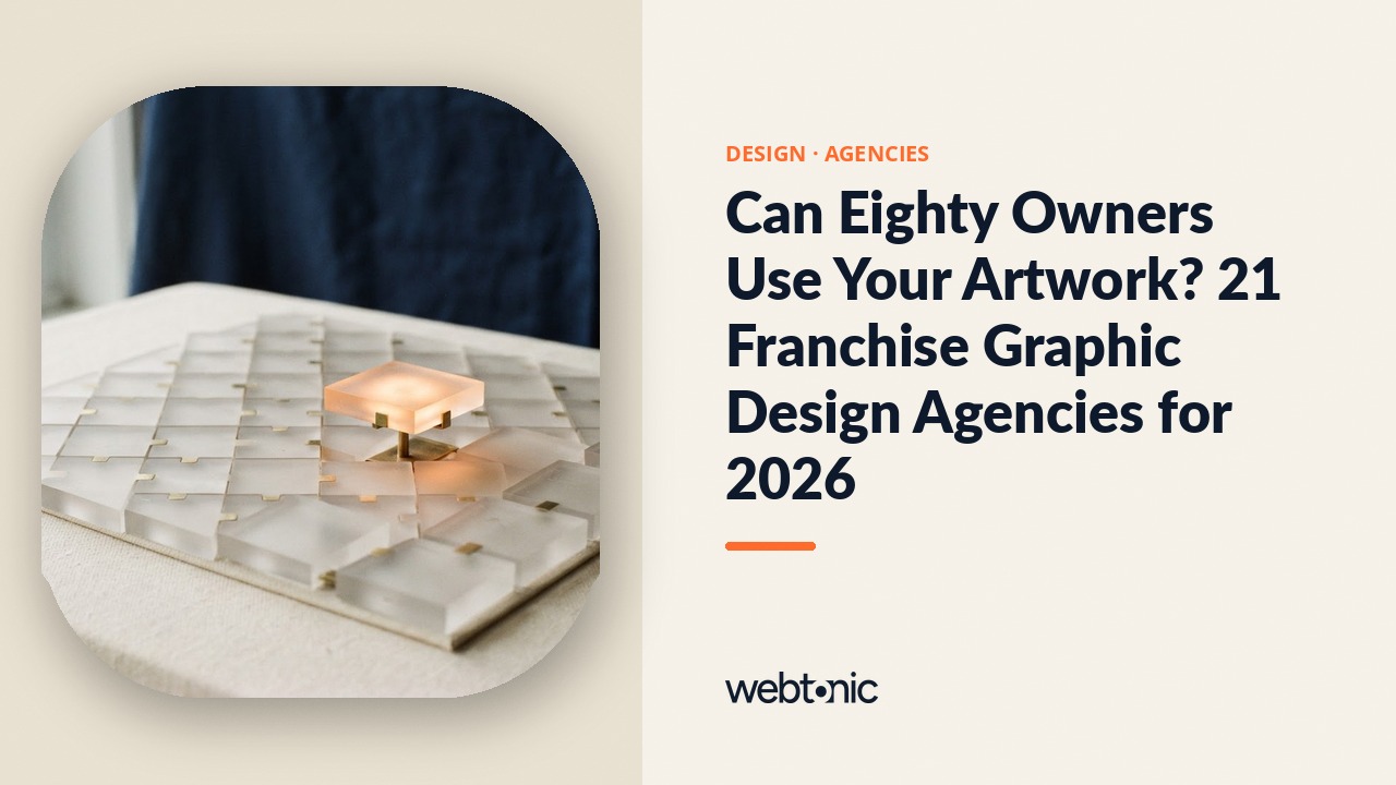 Can Eighty Owners Use Your Artwork? 21 Franchise Graphic Design Agencies for 2026 — Web Tonic blog thumbnail