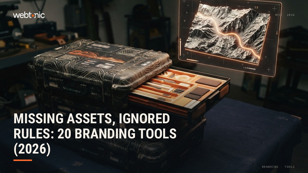 Missing Assets, Ignored Rules: 20 Branding Tools (2026) — Web Tonic blog thumbnail