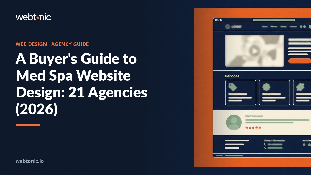 A Buyer's Guide to Med Spa Website Design: 21 Agencies (2026) — Web Tonic blog thumbnail
