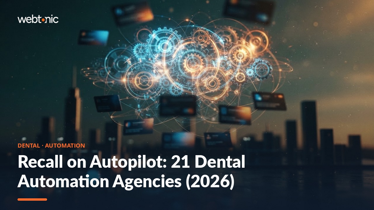 Recall on Autopilot: 21 Dental Automation Agencies (2026) — Web Tonic blog thumbnail
