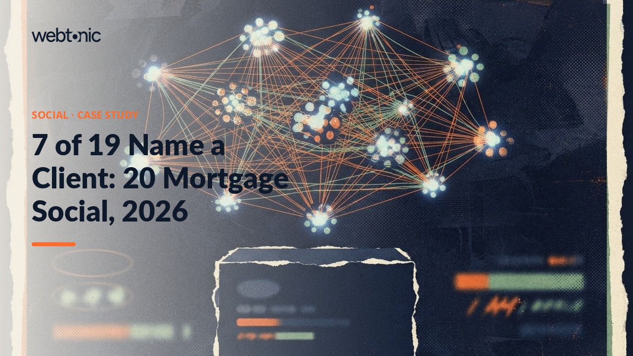 7 of 19 Name a Client: 20 Mortgage Social, 2026 — Web Tonic blog thumbnail