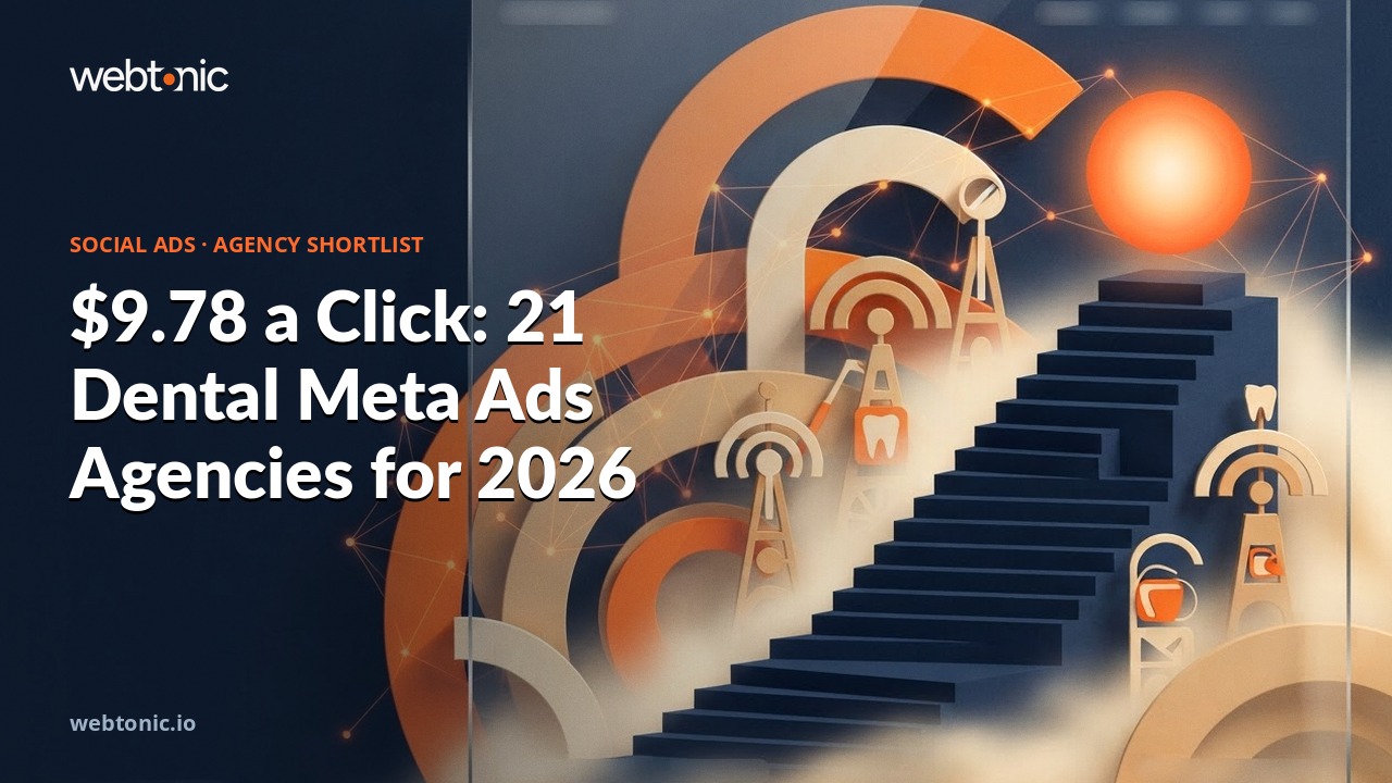 $9.78 a Click: 21 Dental Meta Ads Agencies for 2026 — Web Tonic blog thumbnail
