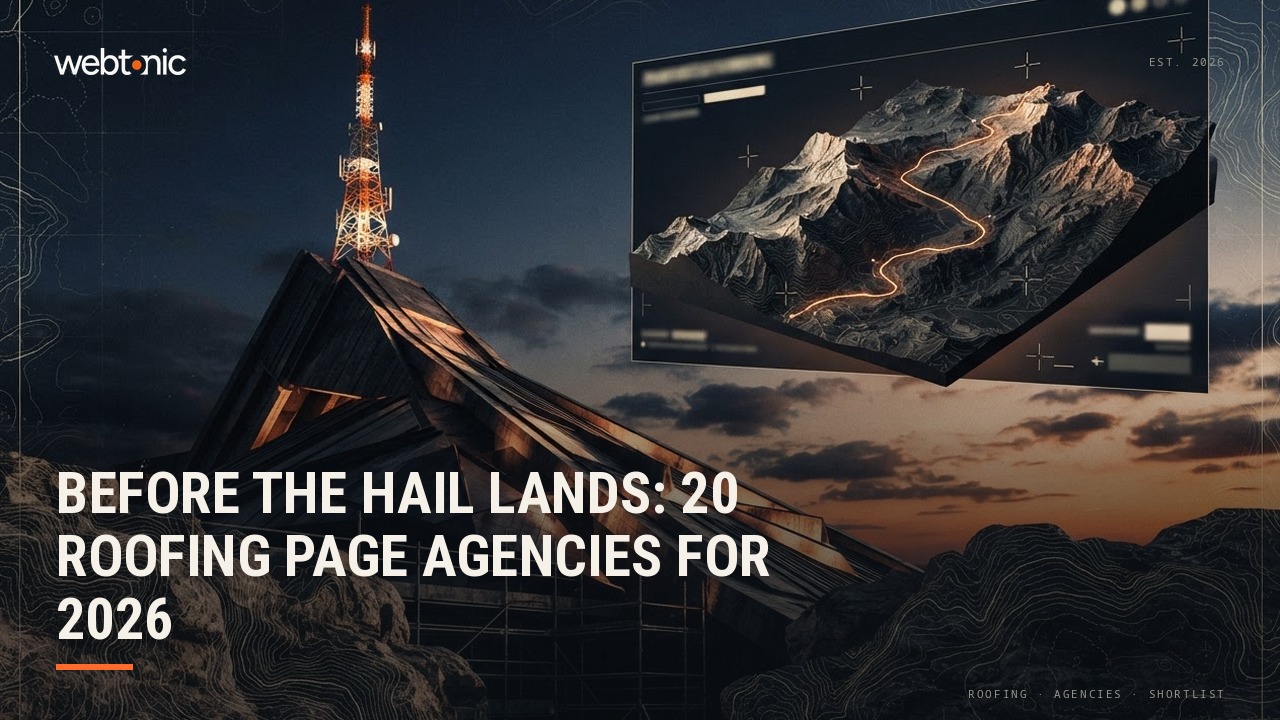 Before the Hail Lands: 20 Roofing Page Agencies for 2026 — Web Tonic blog thumbnail