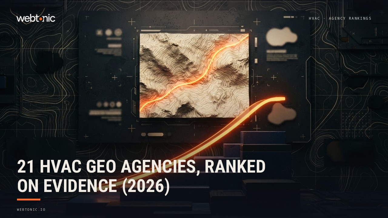 21 HVAC GEO Agencies, Ranked on Evidence (2026) — Web Tonic blog thumbnail