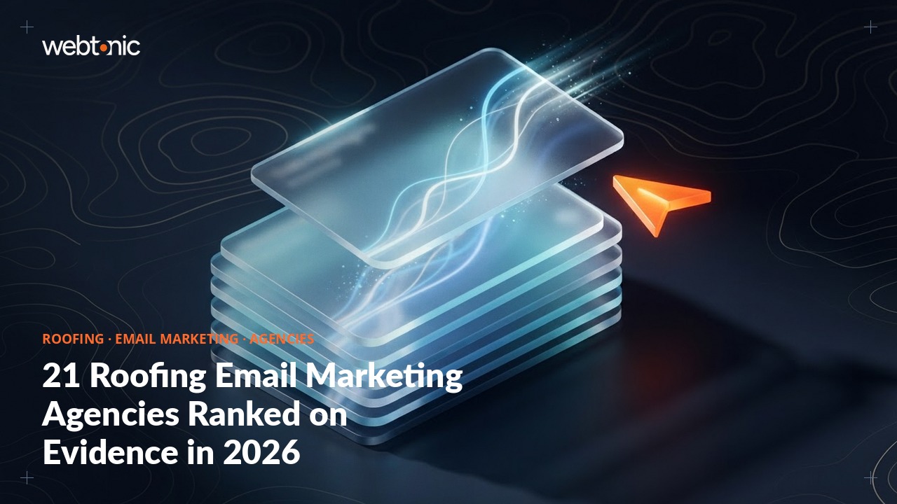 21 Roofing Email Marketing Agencies Ranked on Evidence in 2026 — Web Tonic blog thumbnail