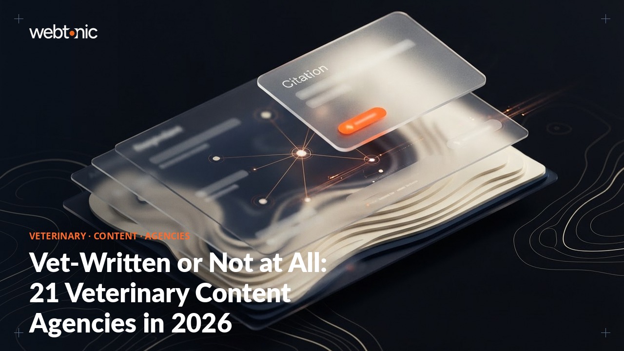 Vet-Written or Not at All: 21 Veterinary Content Agencies in 2026 — Web Tonic blog thumbnail
