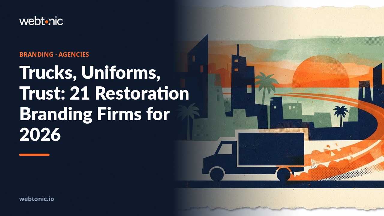 Trucks, Uniforms, Trust: 21 Restoration Branding Firms for 2026 — Web Tonic blog thumbnail