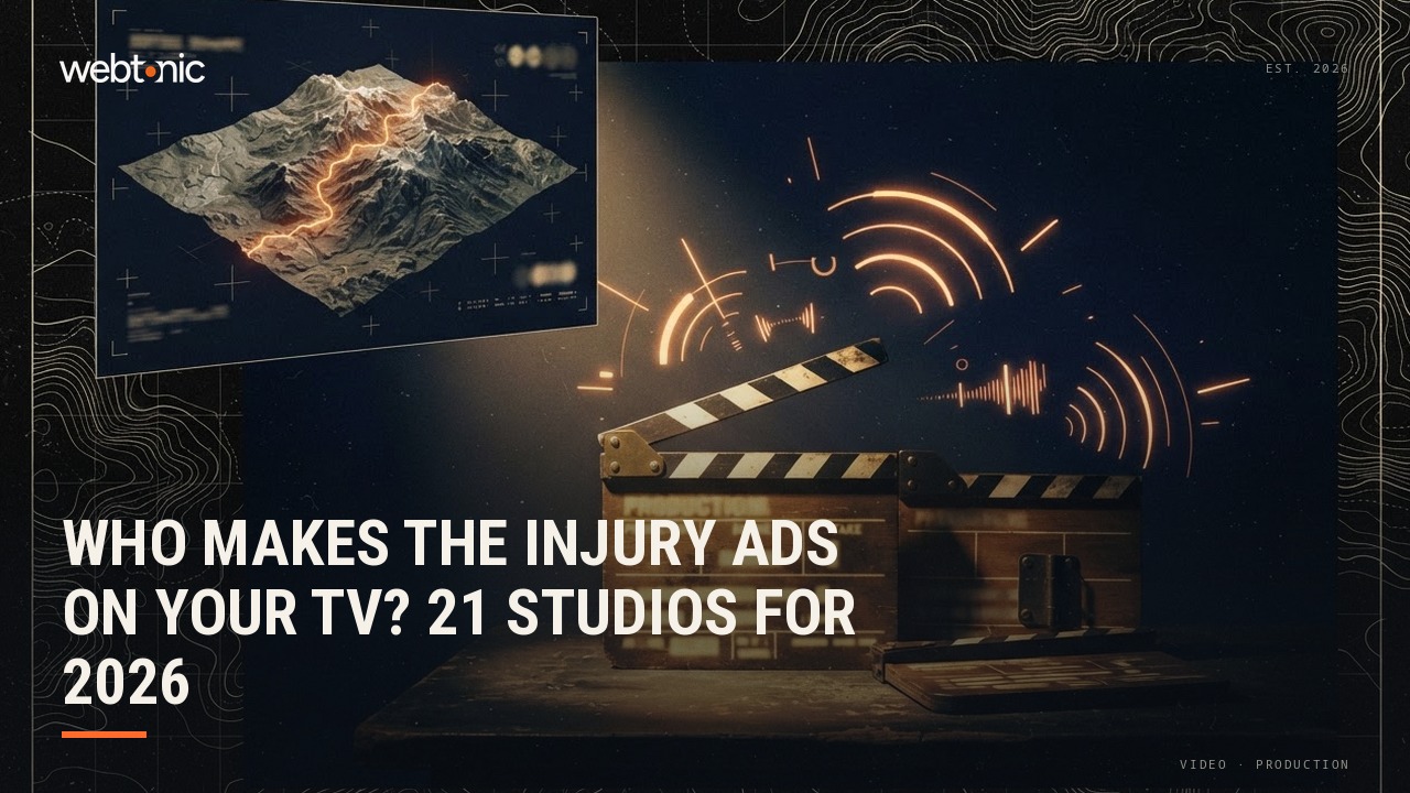 Who Makes the Injury Ads on Your TV? 21 Studios for 2026 — Web Tonic blog thumbnail