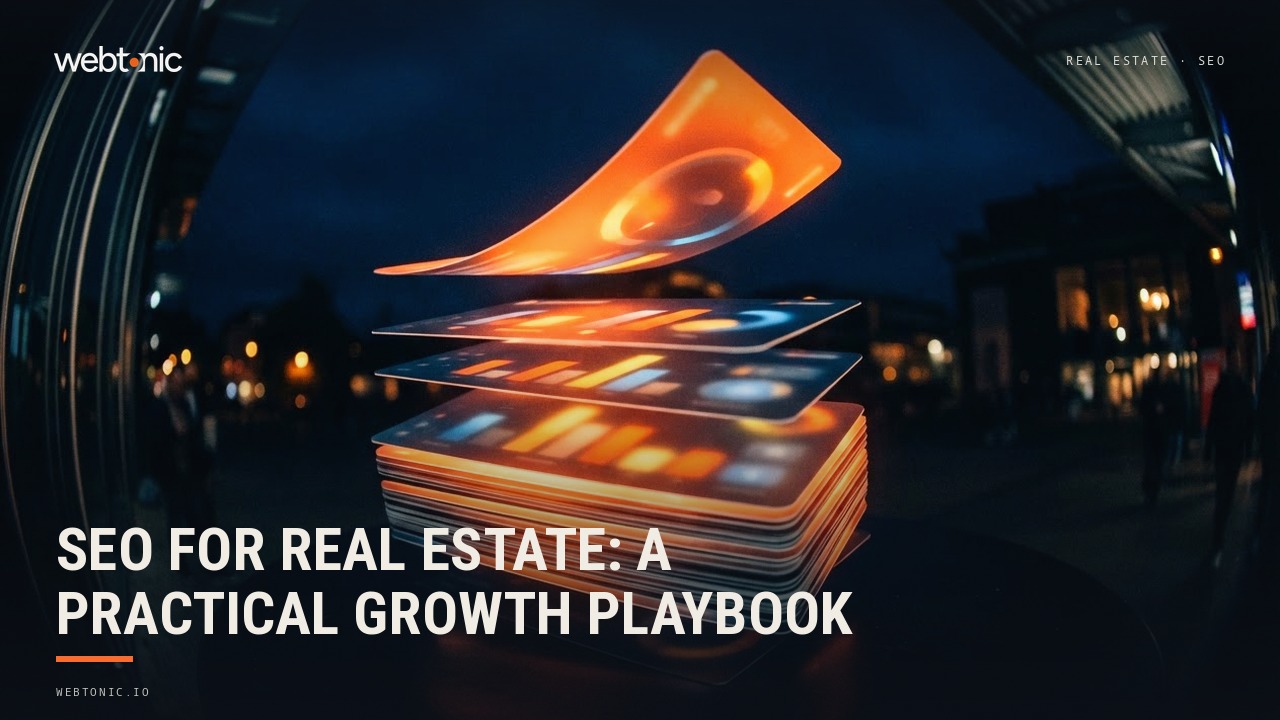 SEO for Real Estate: A Practical Growth Playbook — Web Tonic blog thumbnail
