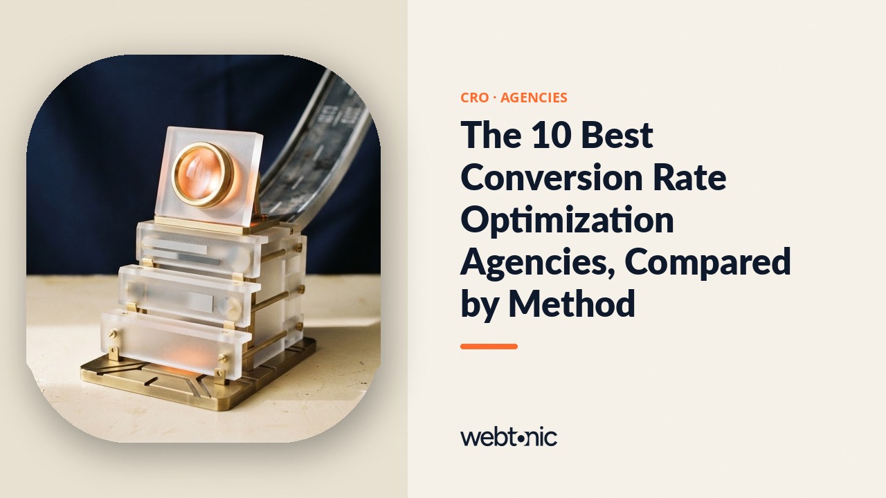 The 10 Best Conversion Rate Optimization Agencies, Compared by Method — Web Tonic blog thumbnail