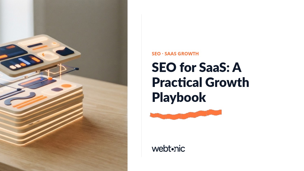 SEO for SaaS: A Practical Growth Playbook — Web Tonic blog thumbnail