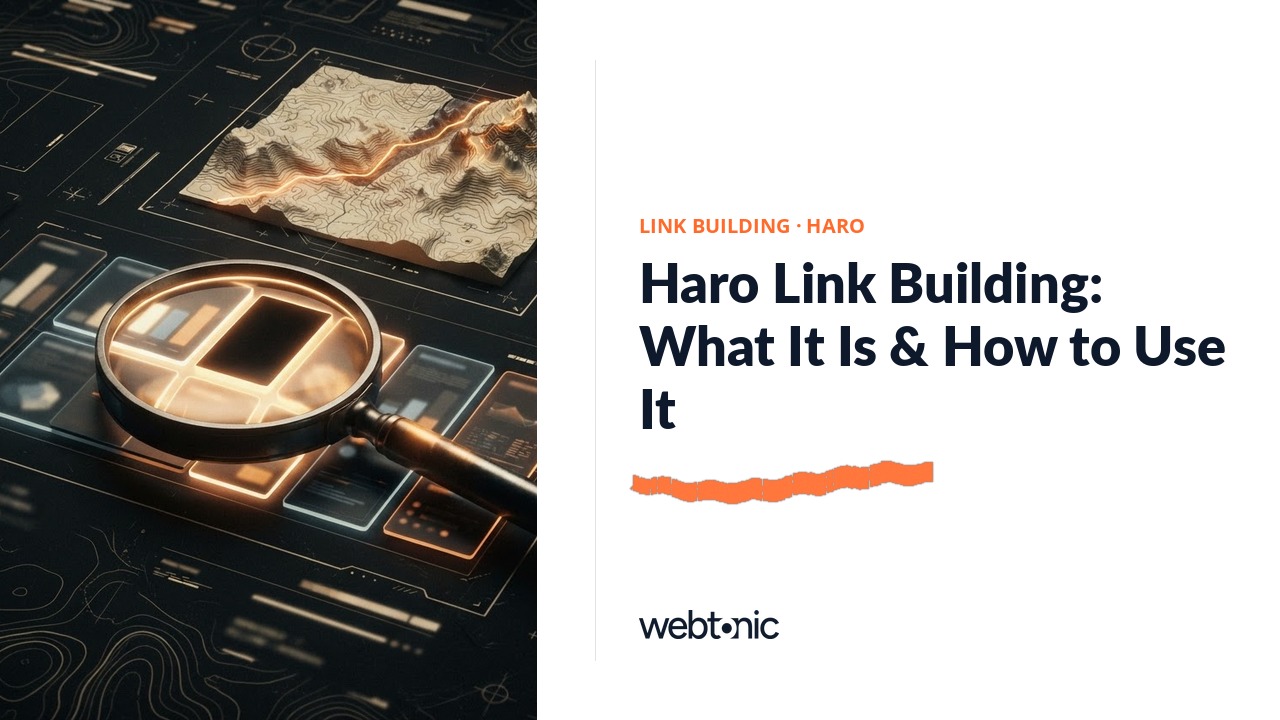 Haro Link Building: What It Is & How to Use It — Web Tonic blog thumbnail